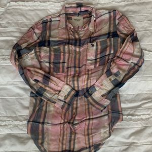 Abercrombie super soft pink plaid